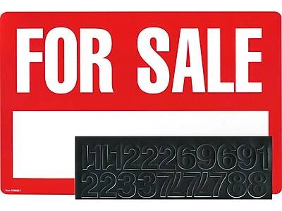 Cosco Red/White Printed Sign For Sale