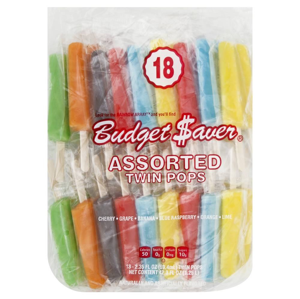 Budget Saver Twin Pops (18 ct)(assorted)