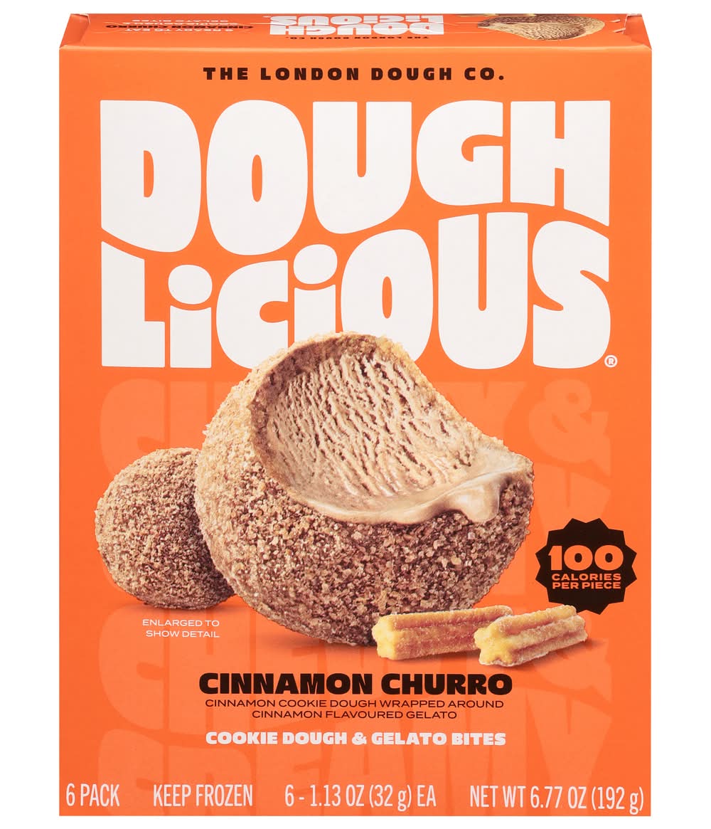 Doughlicious Cinnamon Churro Frozen Cookie Dough (6.77 oz, 6 ct)