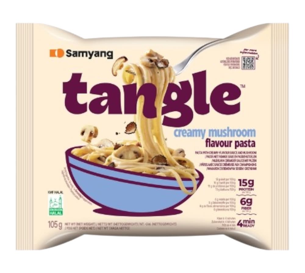 Samyang Mushroom Cream, Tangle Pasta (105g)