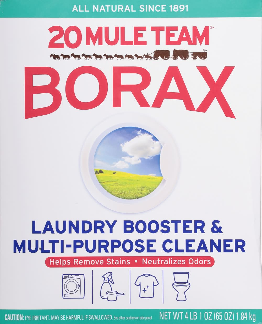 20 Mule Team All Natural Borax Laundry Booster Multi-Purpose Cleaner (4 lbs)