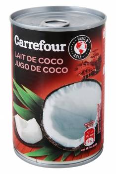 Jugo de coco Carrefour 400 ml.