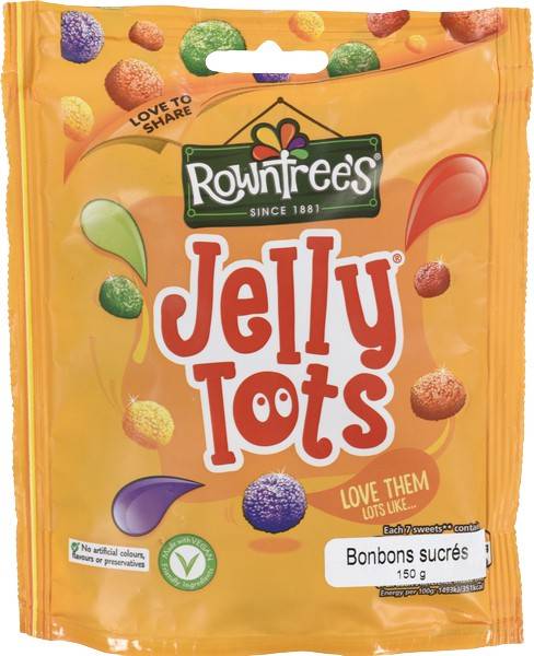 Rowntree's Fruit Flavoured Jelly Tots Candies (150 g)