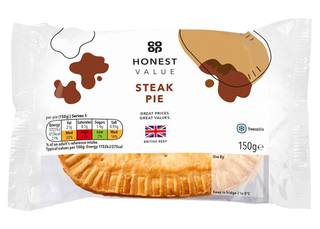 Co-op Honest Value Steak Pie 150G