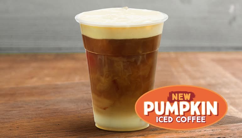 Pumpkin Iced Coffee With Cold Foam