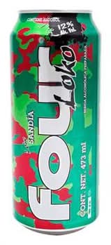 Four Loko · Bebida alcohólica preparada sabor sandía (473 ml)