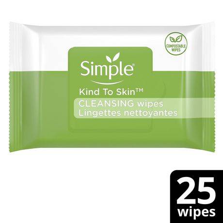 Simpleskin Simple Kts Cleansing Facial Wipes (25 pk)