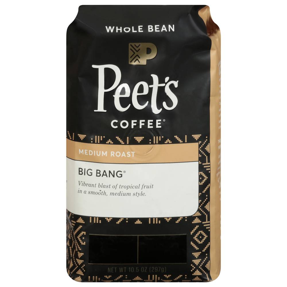 Peet's Coffee Big Bang Whole Bean Coffee, Medium Roast (10.5 oz)