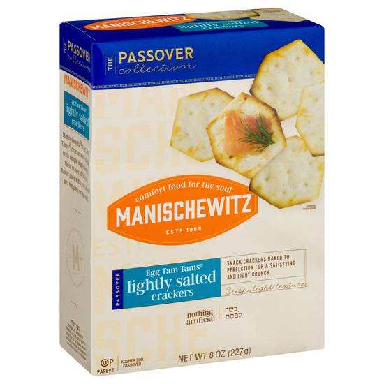 Manischewitz Passover Lightly Salted Crackers (8 oz)