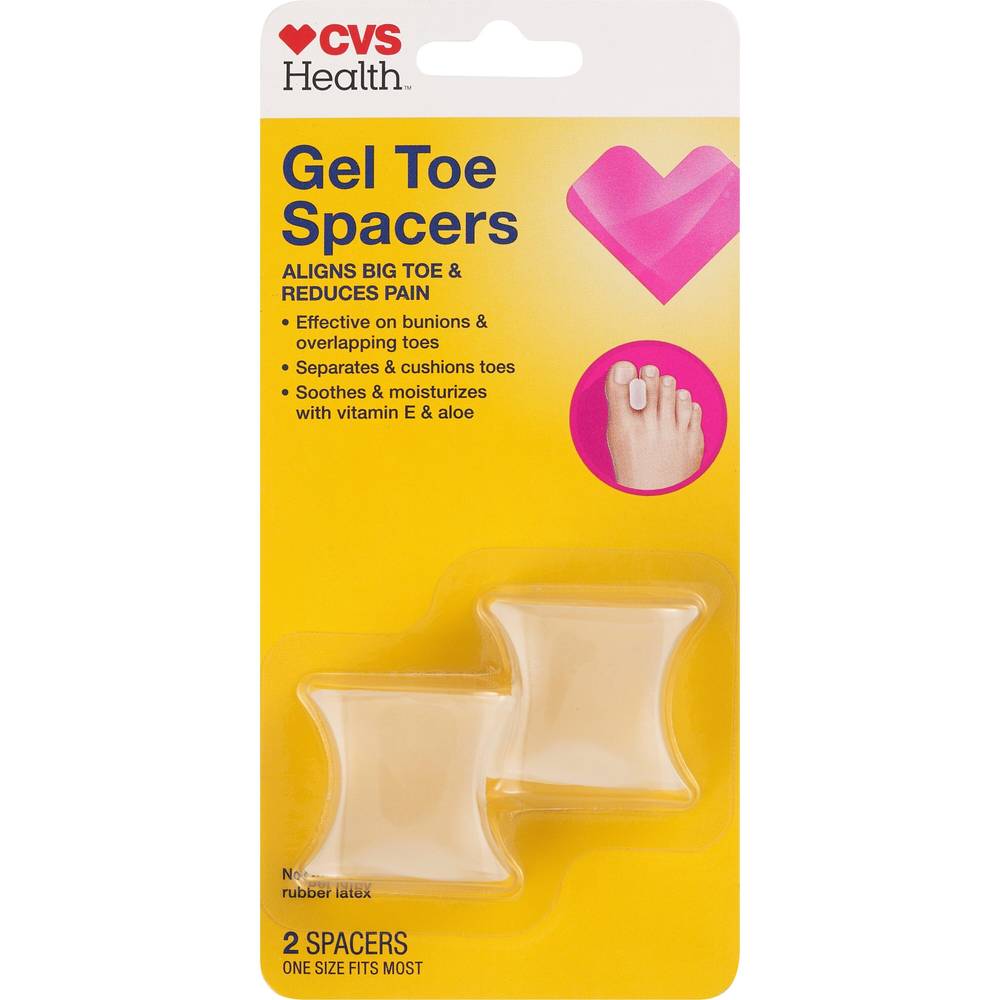 Cvs Health Gel Toe Spacers, 2 Ct