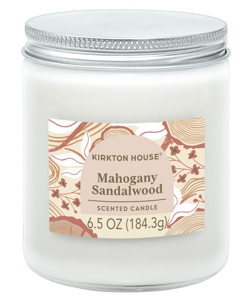 KIRKTON HOUSE Single Wick Candle, Mahogany Sandalwood (6.5 oz)