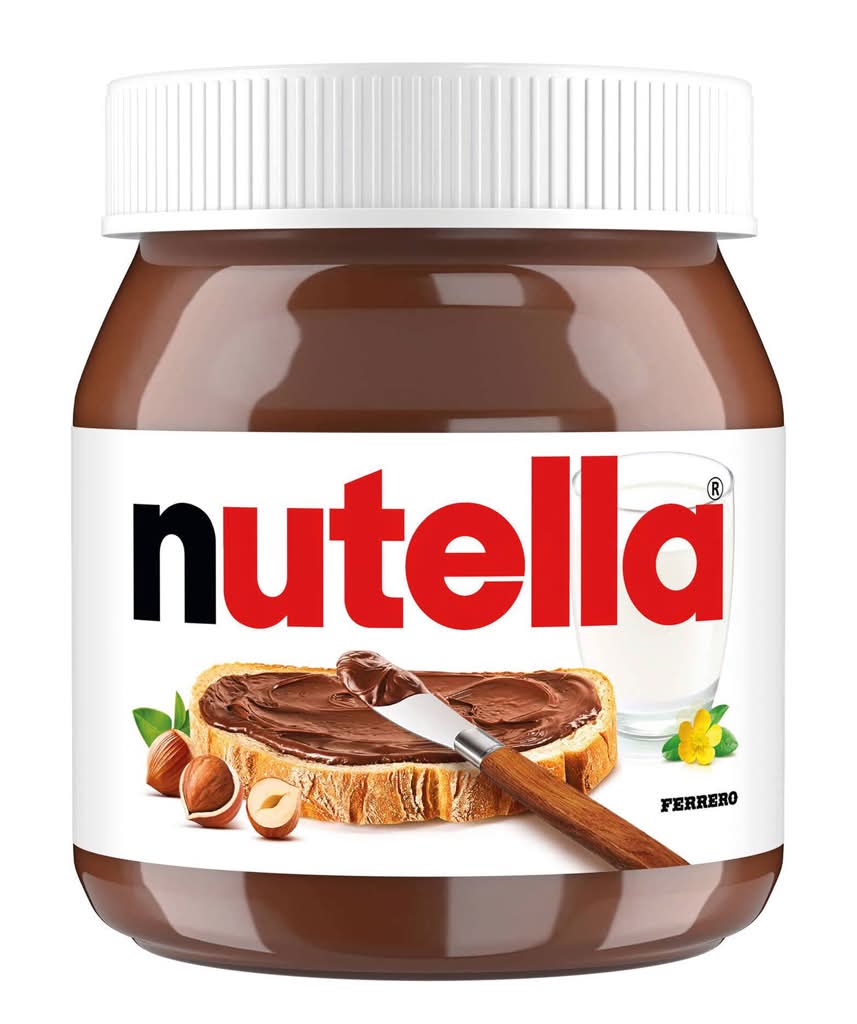 Nutella - Creme para barrar de avelãs e cacau, embalagem de 350g