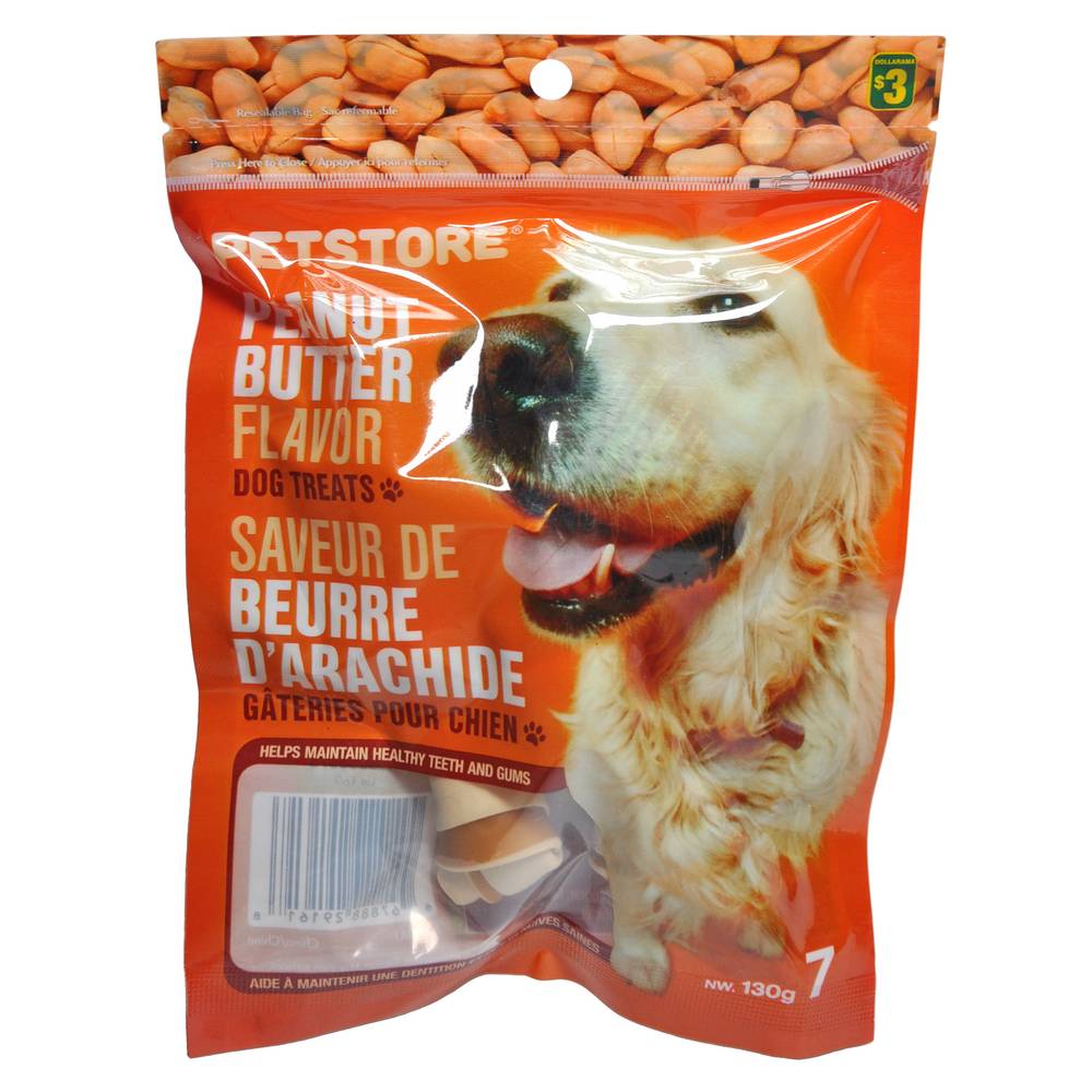 Peanut Flavor Knotted Bone Dog Treat