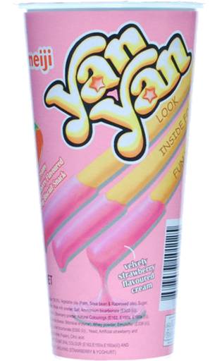 Meiji Yan Yan Biscuit, Strawberry (50g)