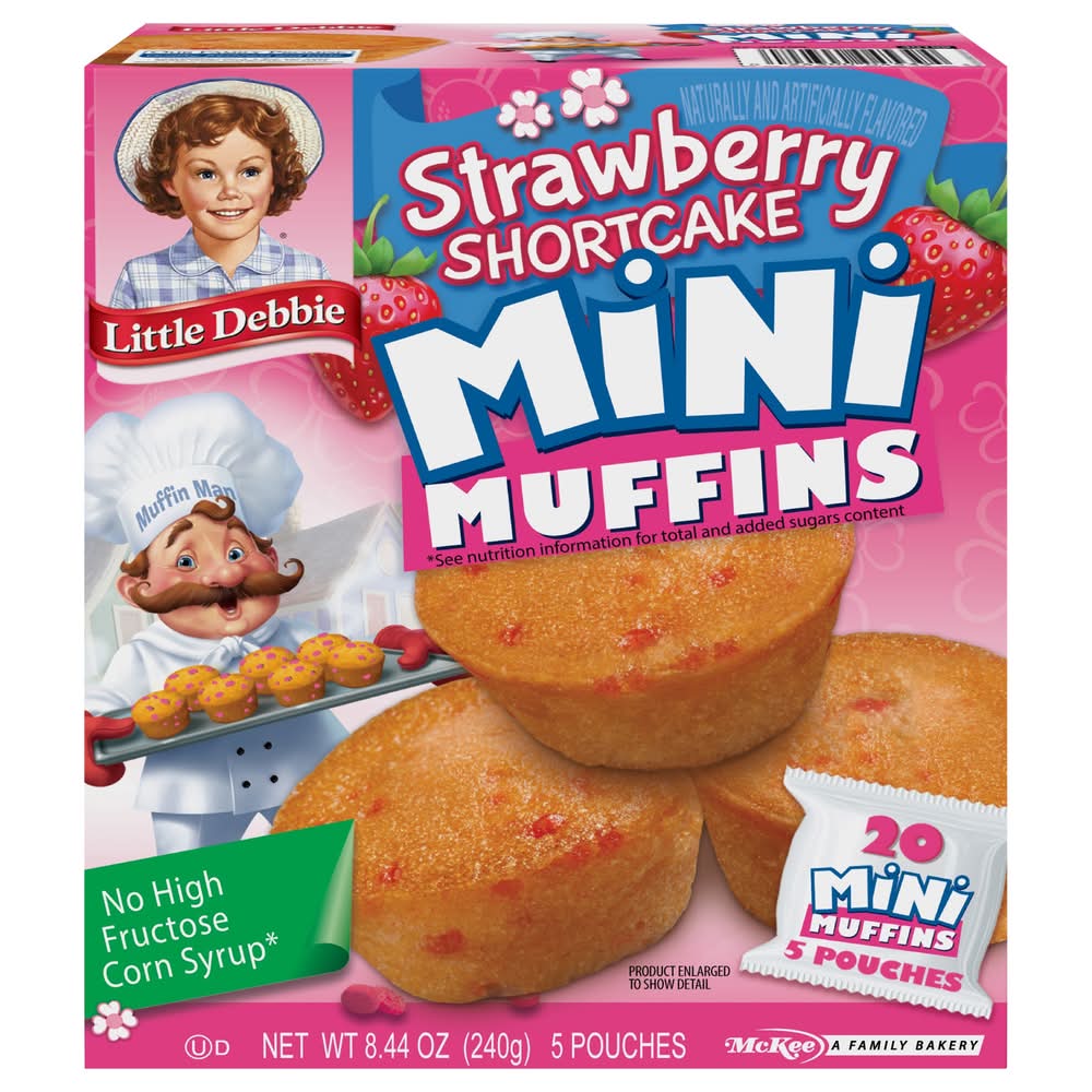 Little Debbie Strawberry Shortcake Roll Mini Muffins (8.44 oz)