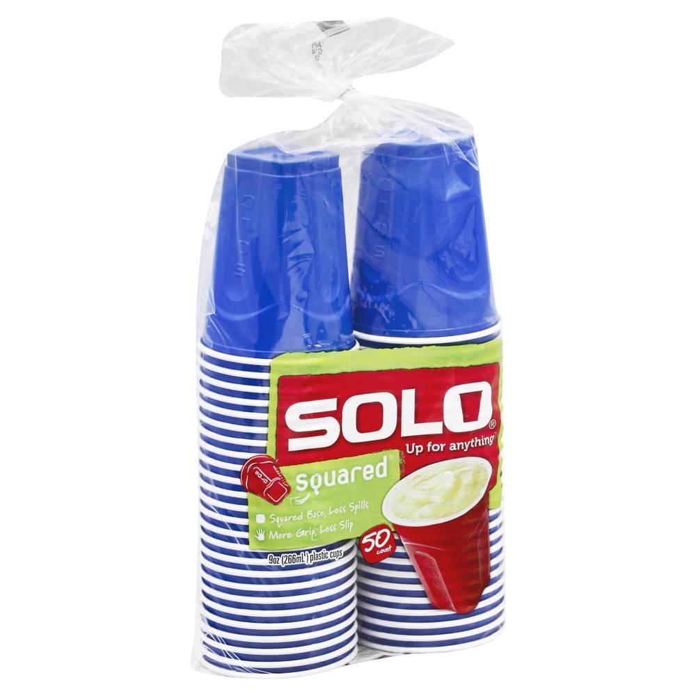 Solo 9 oz Squared Plastic Cups (50 ct)