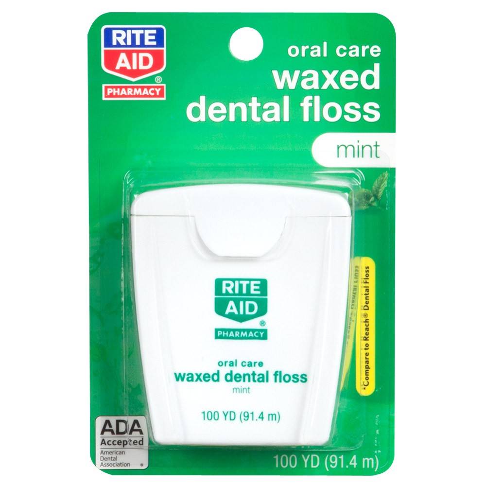 Rite Aid Waxed Dental Floss Mint (1 ct)