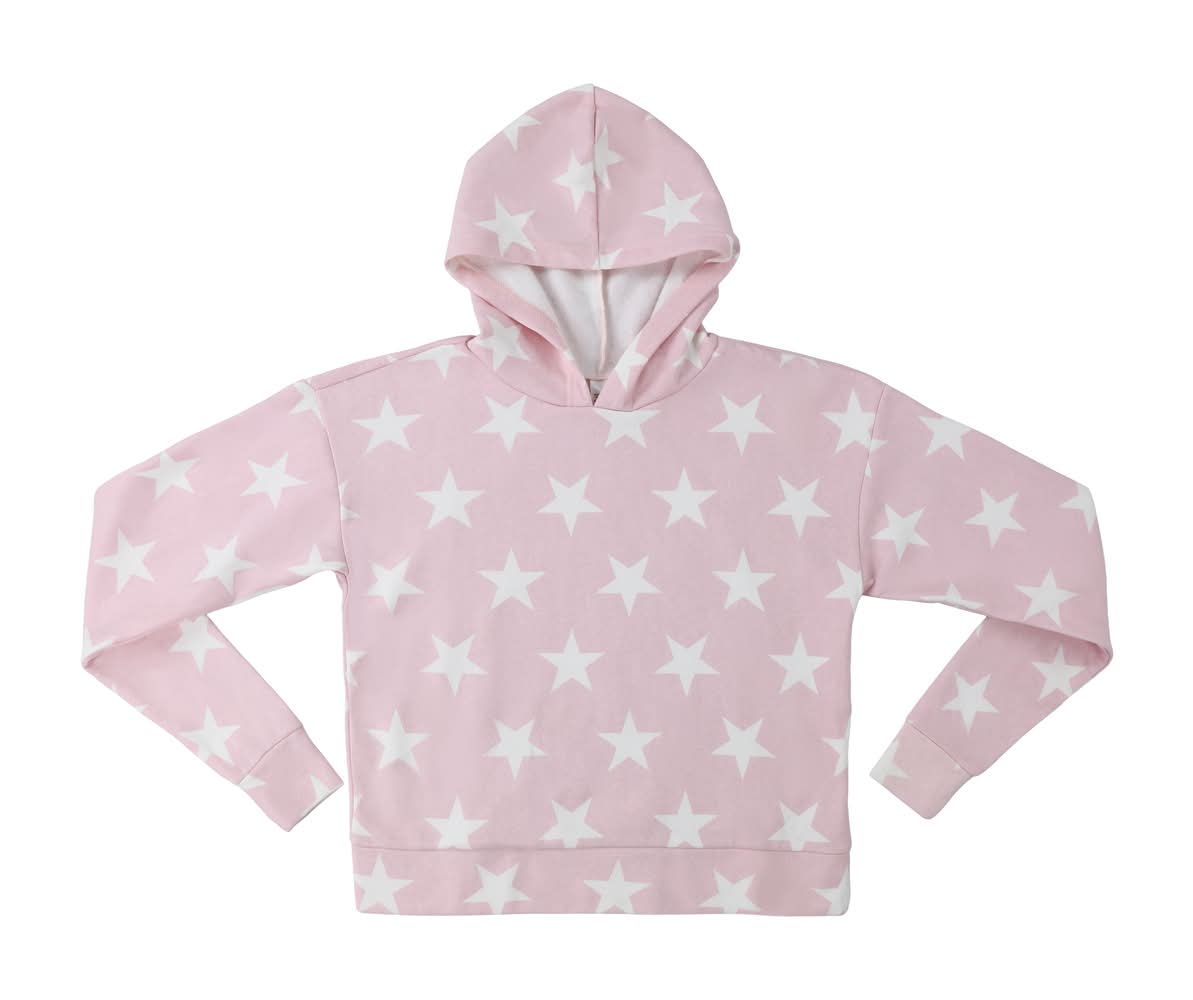Juniors Fleece Hoodie Large Pink