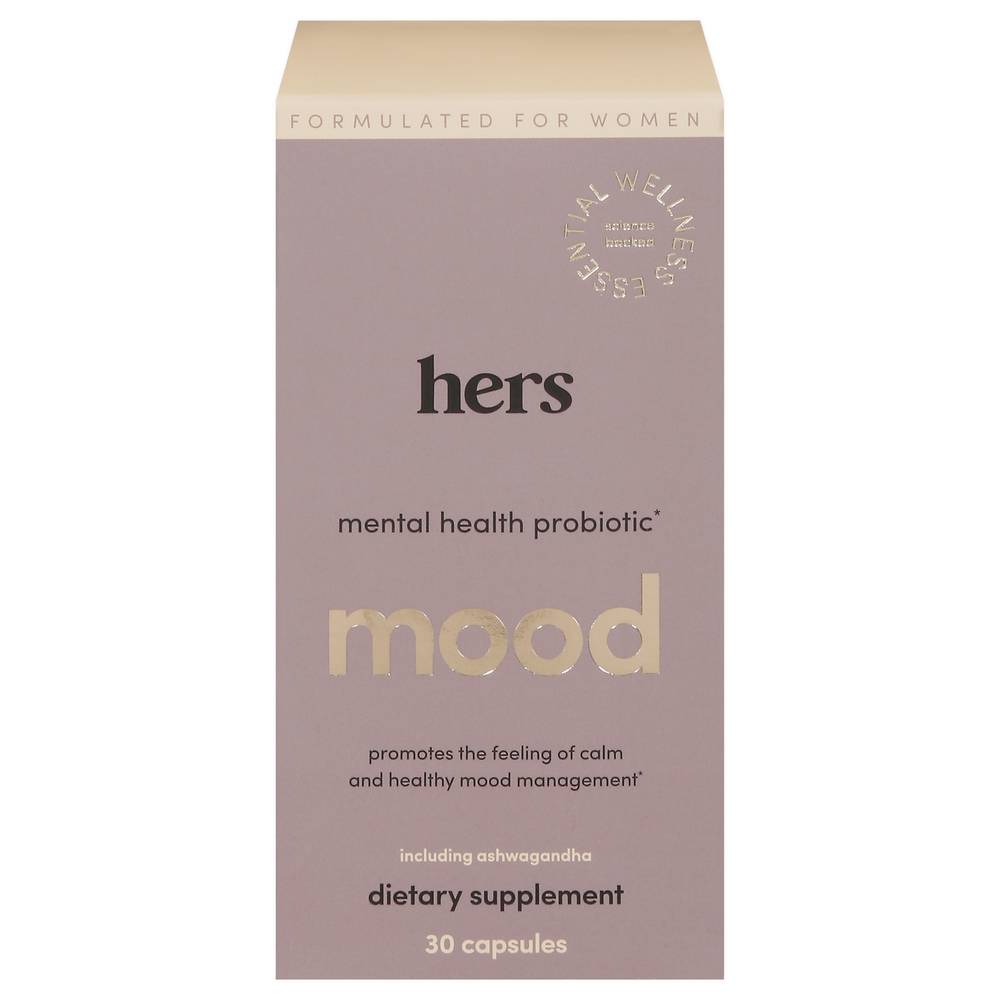 Hers Mood Mental Health Probiotic Supplement (30ct)