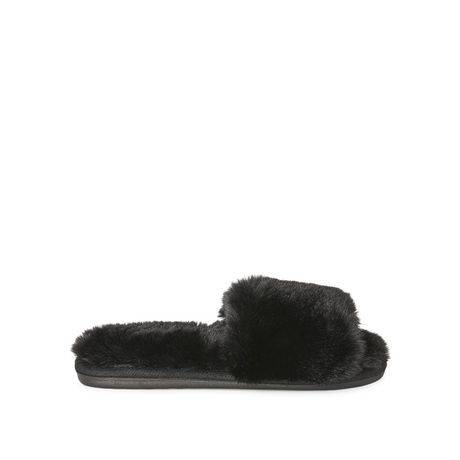 George Women''s Kris Slippers (Color: Black, Size: 5-6)