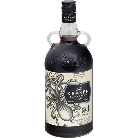 The Kraken 94 Proof Black Spiced Rum (1 L)