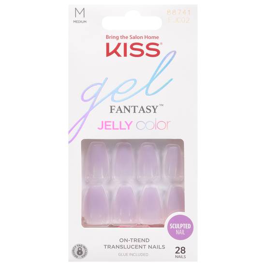 Kiss Gel Fantasy Jelly Color Sculpted Nails Kit