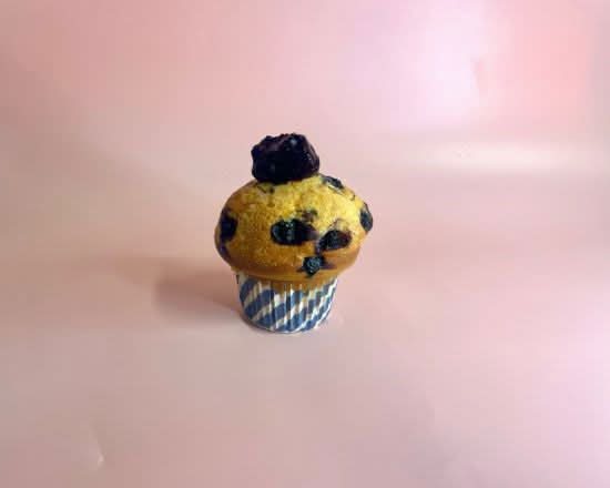 Muffin myrtille coeur myrtille