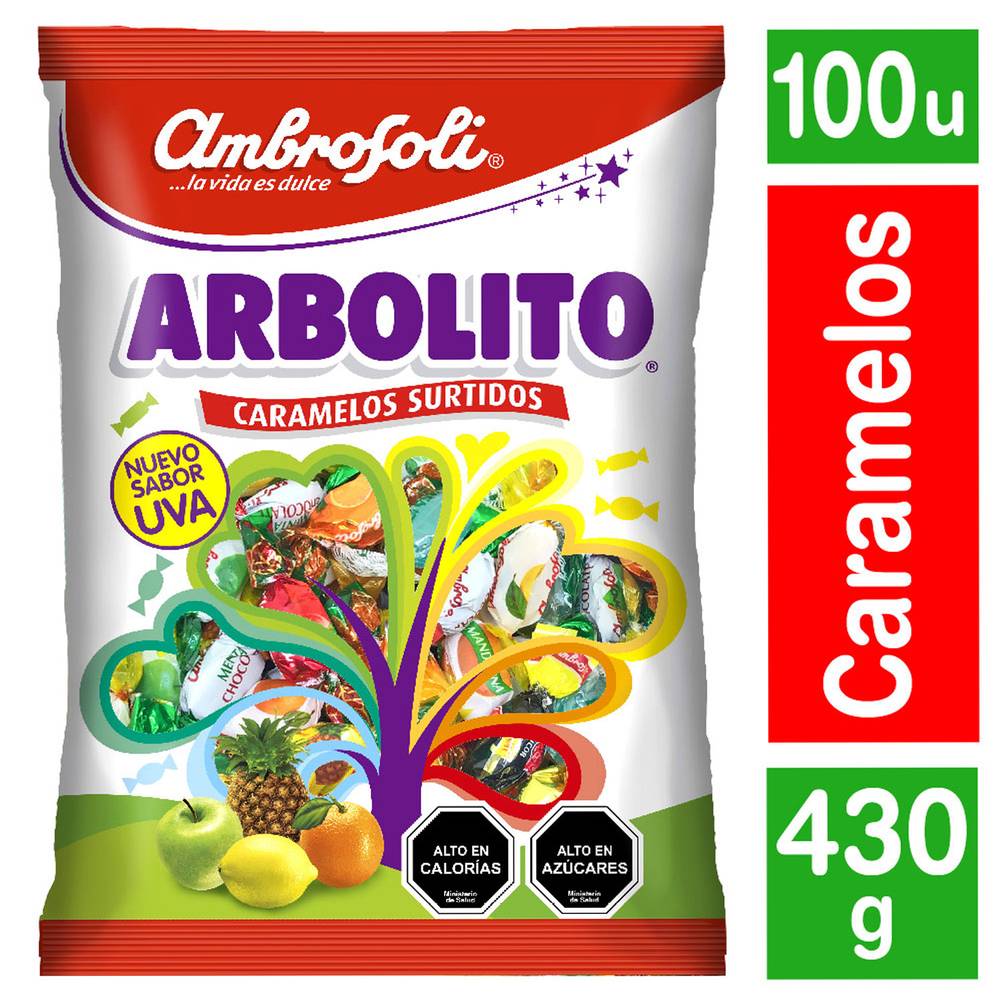 Ambrosoli caramelos arbolito surtido (bolsa 430 g)