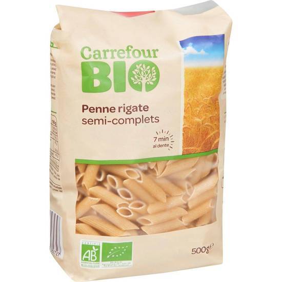 Carrefour Bio - Penne rigate semi complets