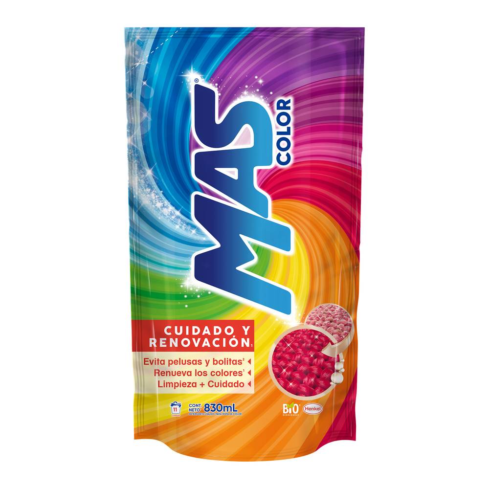 Mas Color · Detergente líquido (830 ml)