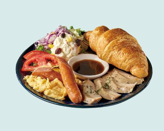 舒肥雞可頌大早餐 Big Breakfast with Sous Vide Chicken Croissant