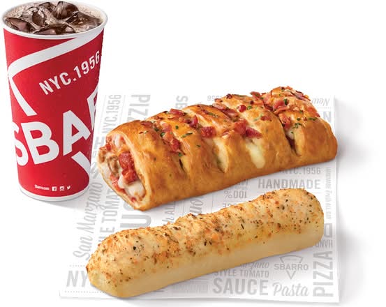 1 Individual Stromboli + 1 Breadstick + 1 Drink
