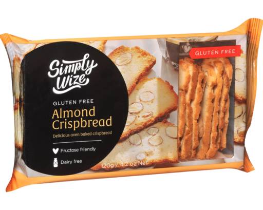 Simply Wize Gluten Free Almond Crispbread (120g)