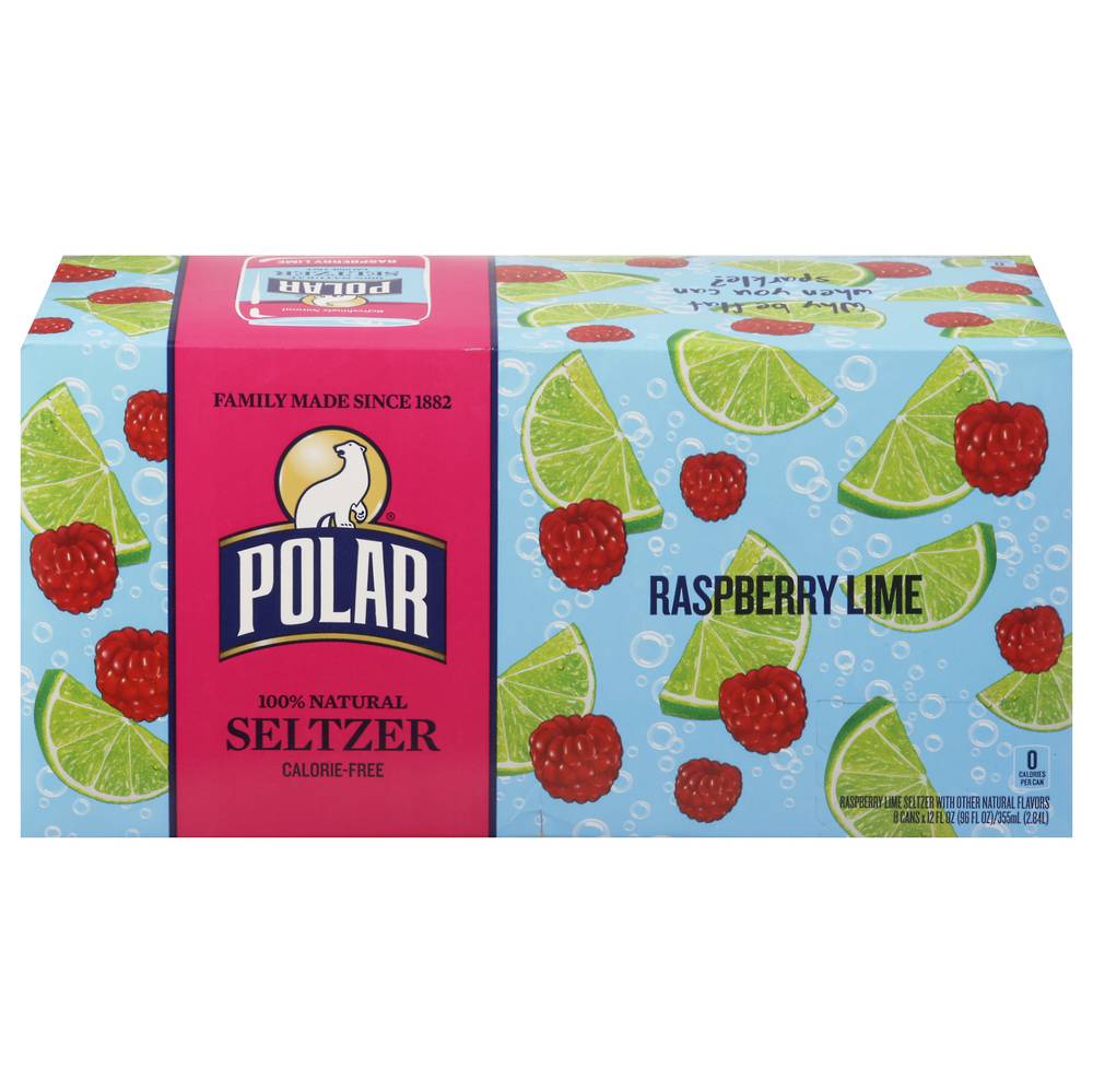 Polar Raspberry Lime Seltzer (8 x 12 fl oz)