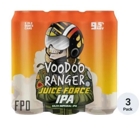 New Belgium Voodoo Ranger Juice Force IPA 3 Pack 19.2oz Can