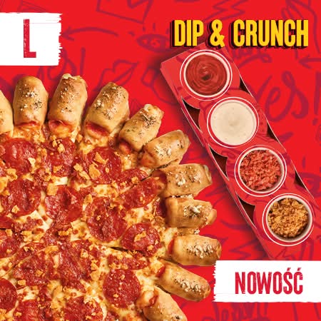 DUŻA SUPER CRUNCHY PEPPERONI DIP & CRUNCH