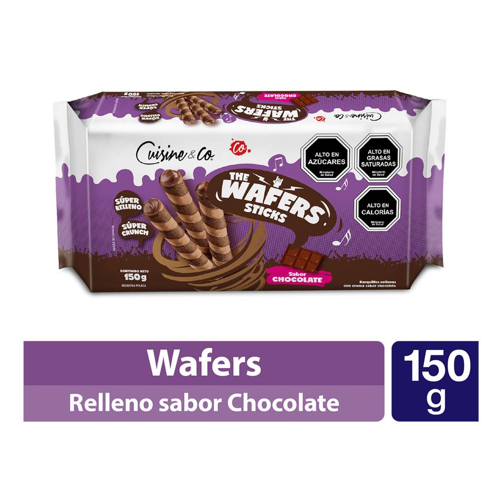 Cuisine & co galleta wafers chocolate (bolsa 150 g)