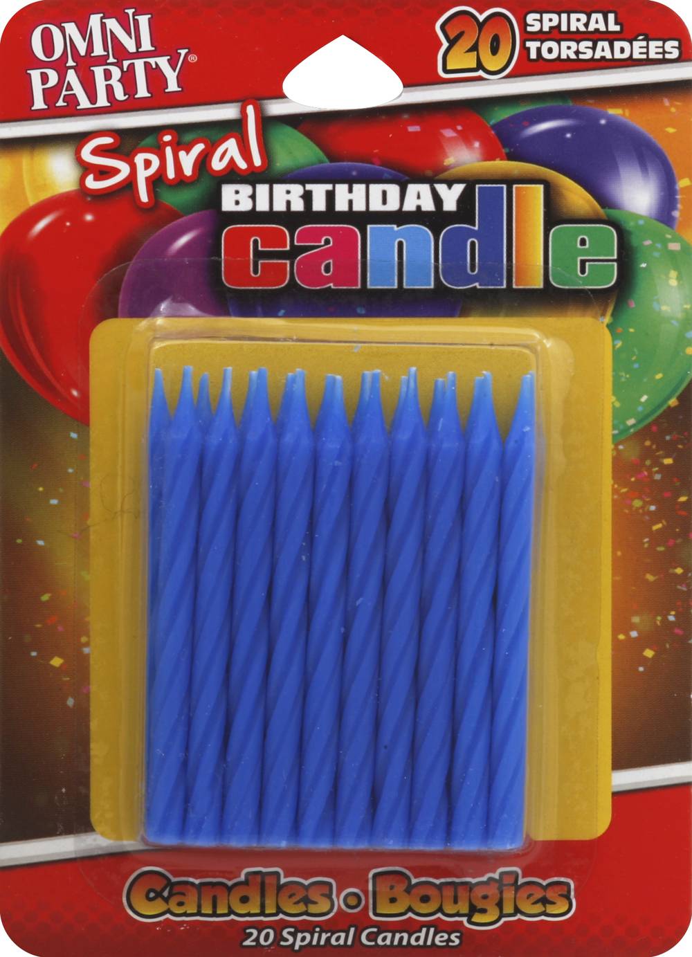 Omni Party Spiral Birthday Candles (20 ct)