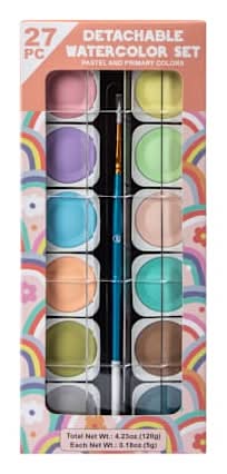 Detachable Watercolor Set 27-Pack Pastel