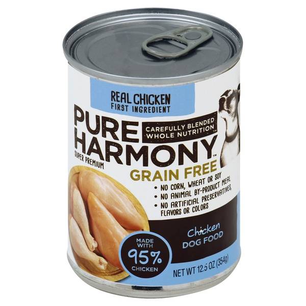 Pure Harmony Super Premium Grain Free Dog Food, Chicken (12.5 oz)