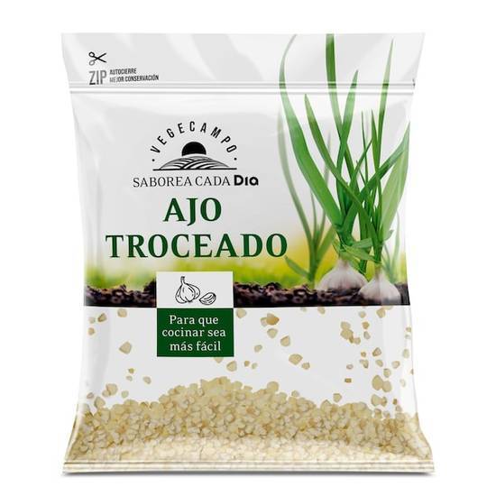 Ajo troceado Vegecampo bolsa 150 g