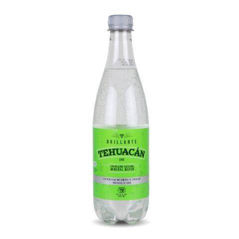 Tehuacán Brillante Sparkling Natural Mineral Water, Lime (20 fl oz)
