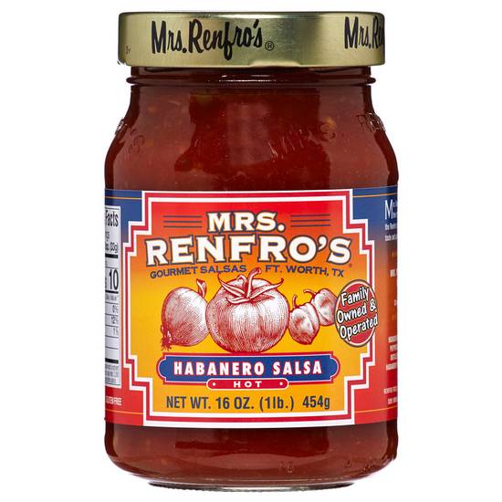 Order Mrs. Renfro's Habanero Salsa 16oz food online from Everyday Needs By Gopuff store, Fairfield on bringmethat.com