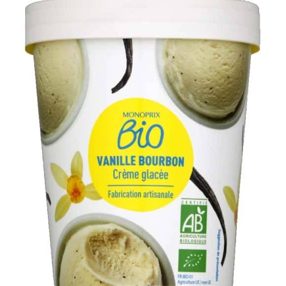 Monoprix Bio Creme Glacee Vanille Bourbon Bio Le Pot De 334G