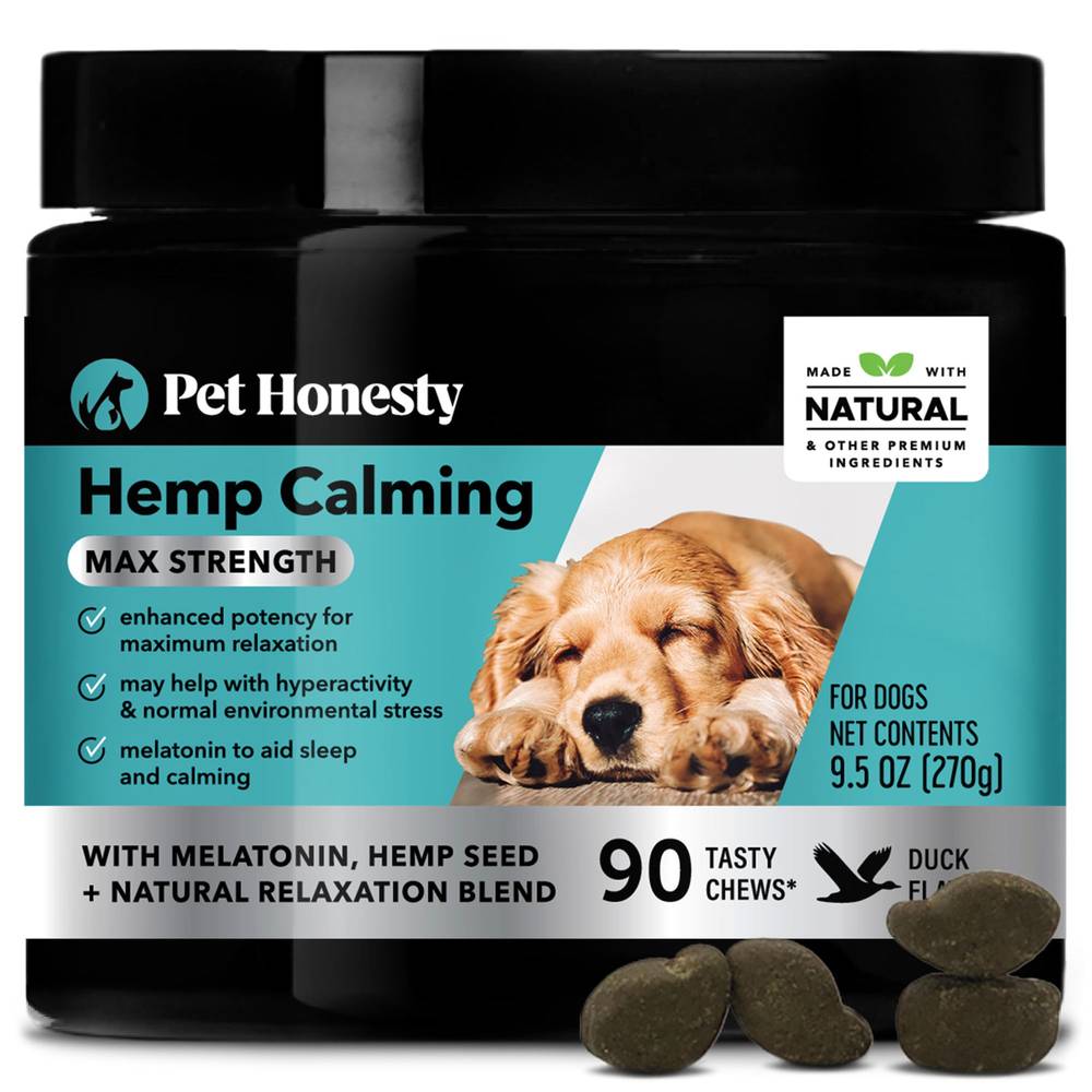 Pet Honesty Hemp Calming Max Strength Soft Chews (Size: 90 Count)