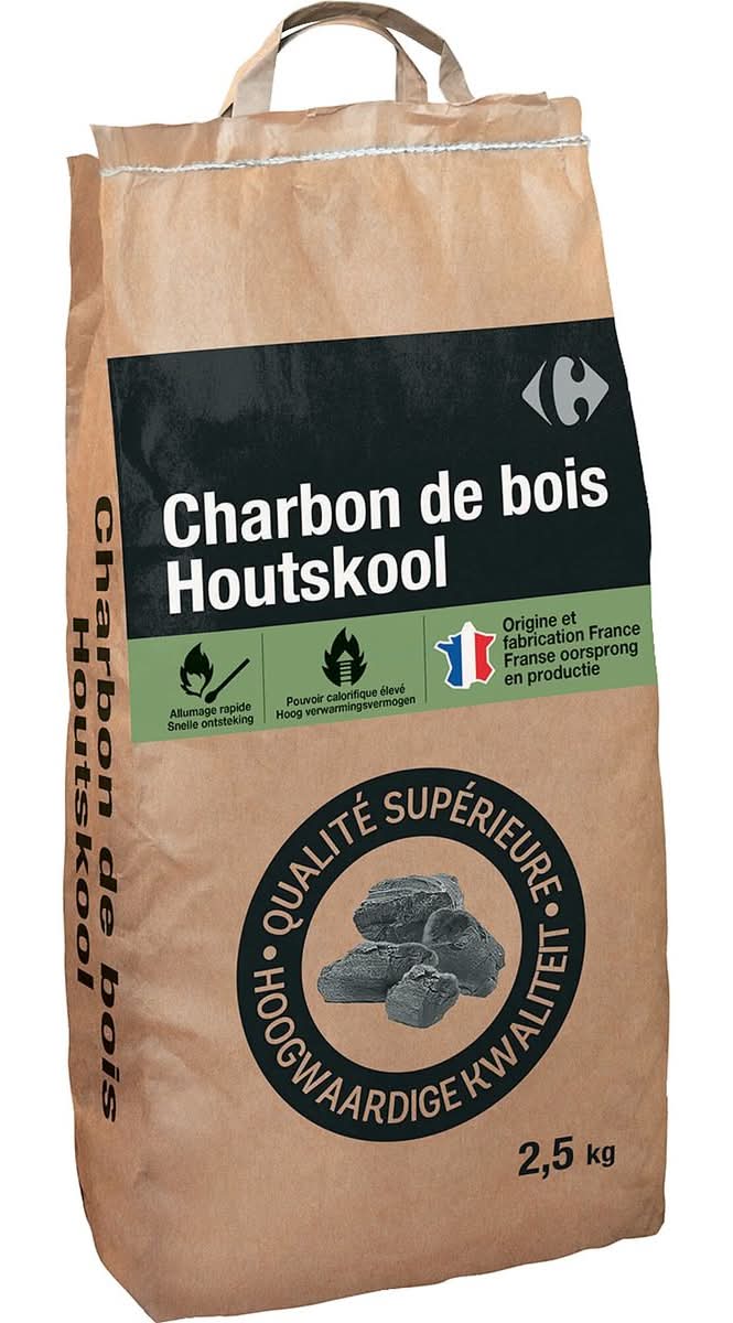 Carrefour Charbon de Bois - 2,5KG