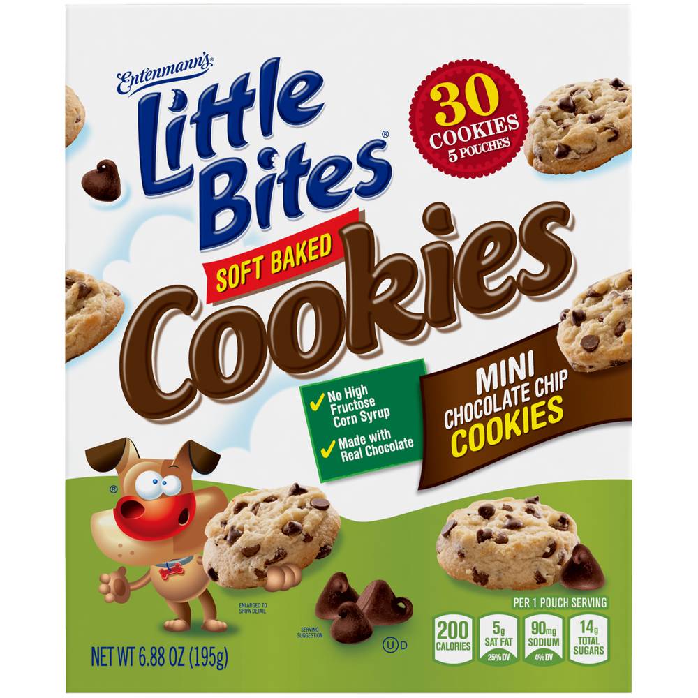 Little Bites Soft Baked Mini Chocolate Chip Cookies (6.88 oz, 5 ct)