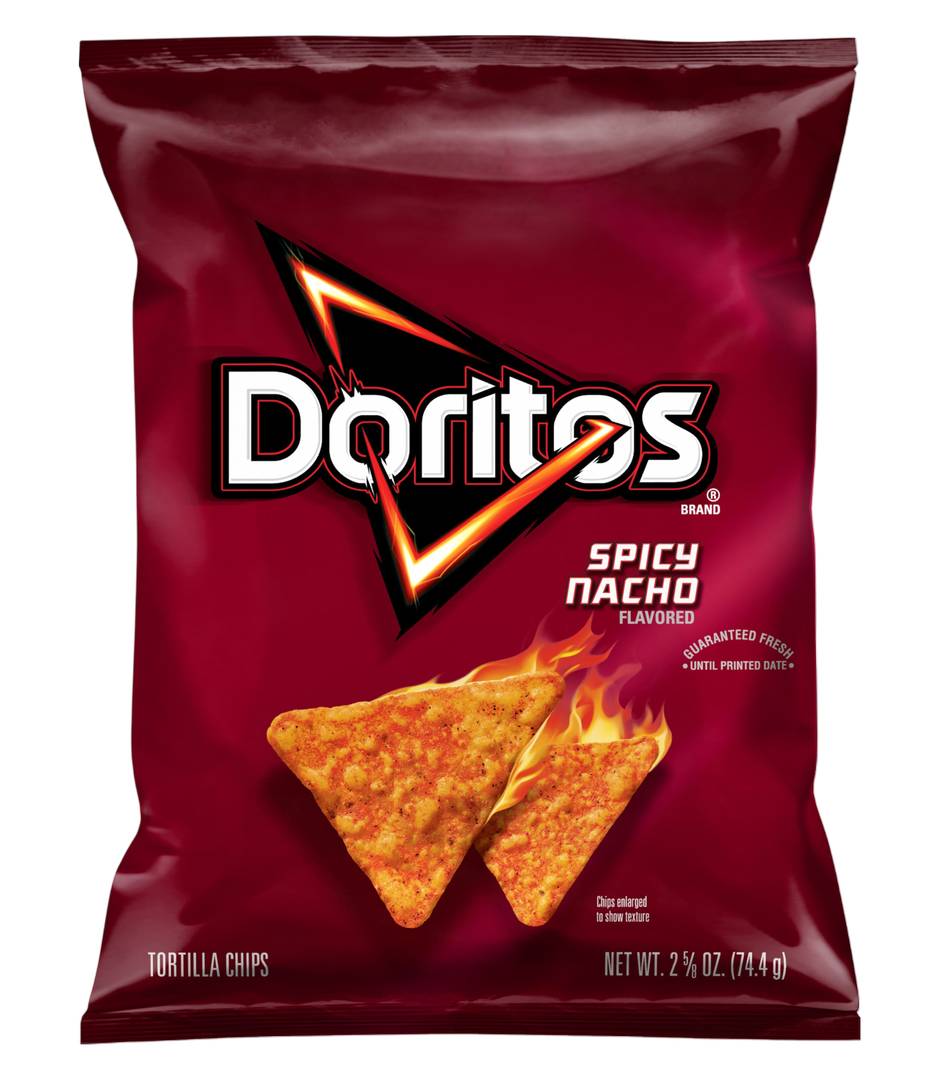 Doritos Tortilla Chips, Spicy Nacho (2.62 oz)