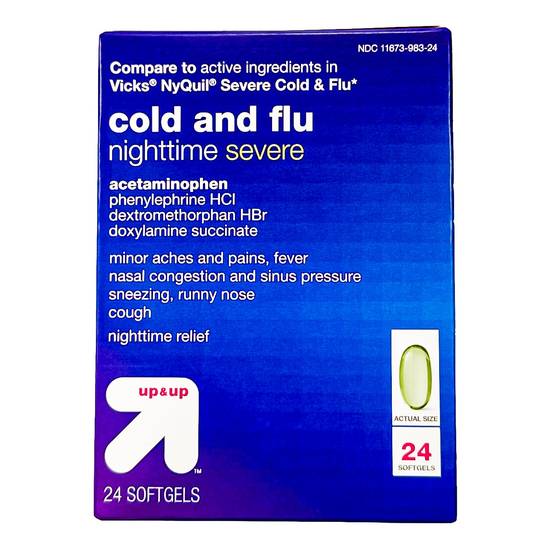 Up & Up Nighttime Severe Cold & Flu Softgels
