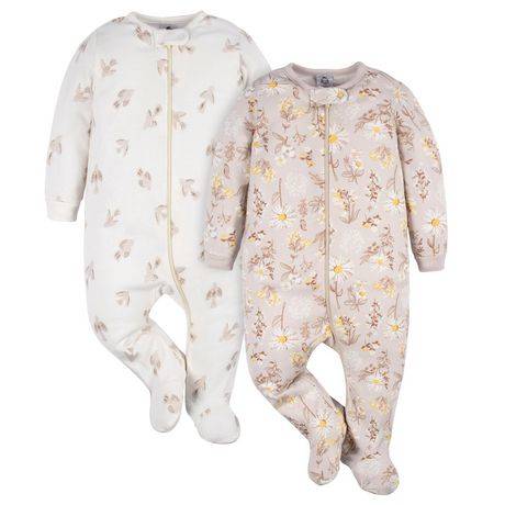 Gerber 2-Pack Baby Sleep ''N Play (Color: Taupe, Size: 3-6 Months)